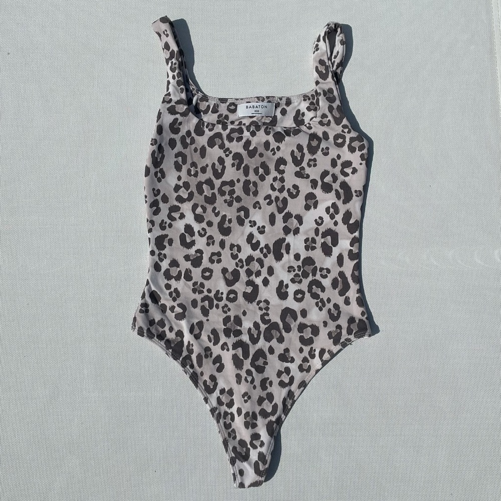 Aritzia leopard print bodysuit